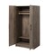 65-Inch Freestanding Tall Cabinet with Clothing Rod and Shelves for Bedroom or Kitchen Storage